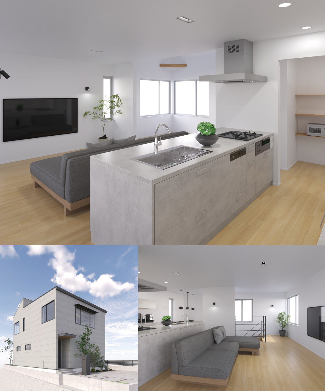 バウハウスデザインComfort＋Solarモデルハウス 写真