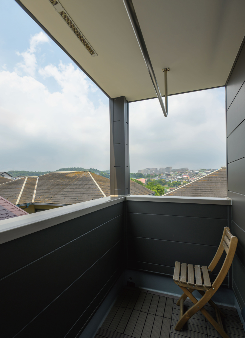 視界が大きく開けるバルコニー